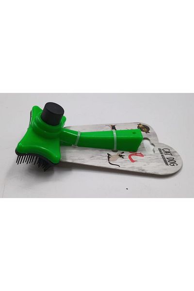 Klas Green Cat Comb with Hair Push
