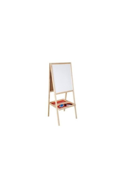 Yıldırım's Home Çift Taraf Beyaz Ahşap Yazı Tahtası 45x100 cm