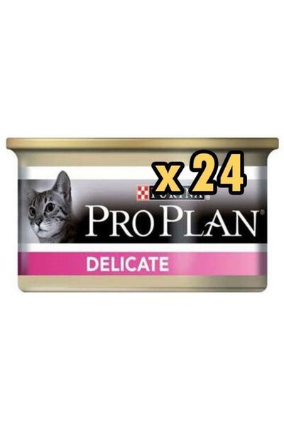 Purina Pro Plan Proplan Delicate Hassas Hindi Etli Kedi Konservesi 85 Gr (24 Adet)