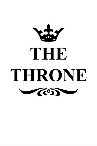 MegaSticker ملصق مقعد المرحاض المزخرف The Throne (taht) مقاس 18x16 سم