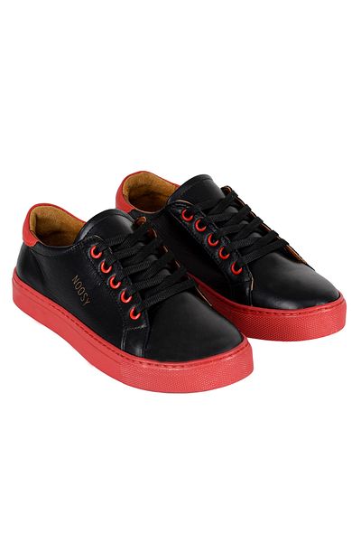 NOOSY Red - Genuine Leather Women's Sneakers