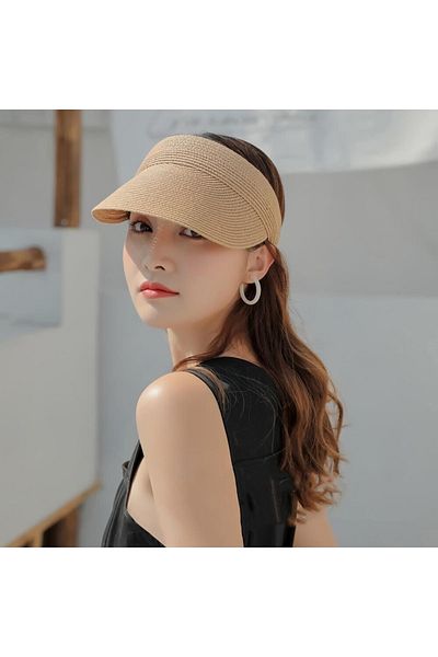 Kardelen Butik Denizli Empty Straw Hat for Women and Men (53-59 Cm)