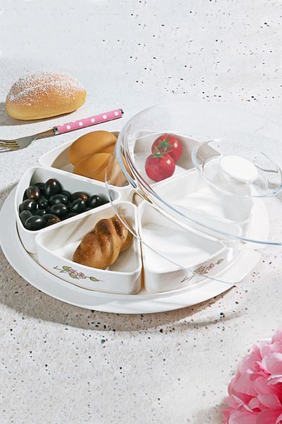 Kosova Carmen 8 Piece Breakfast Bowl with Lid and Stand