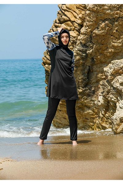 Elif Okur Full Covered Hijab Swimsuit 7110