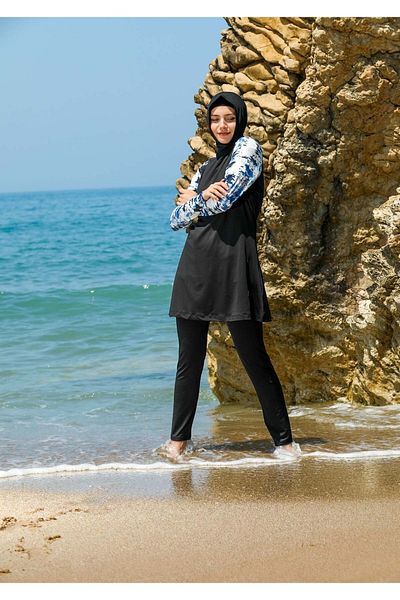 Elif Okur Full Covered Hijab Swimsuit 7110