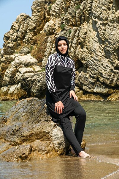 Elif Okur Tam Kapalı Tesettür Mayo 7060