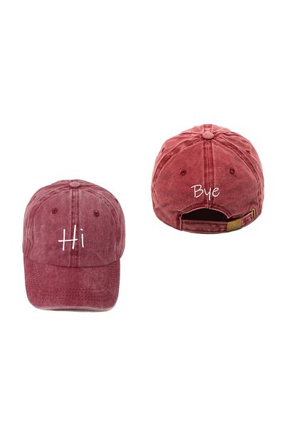 ŞapkaMania Hi-bye Washable Cap