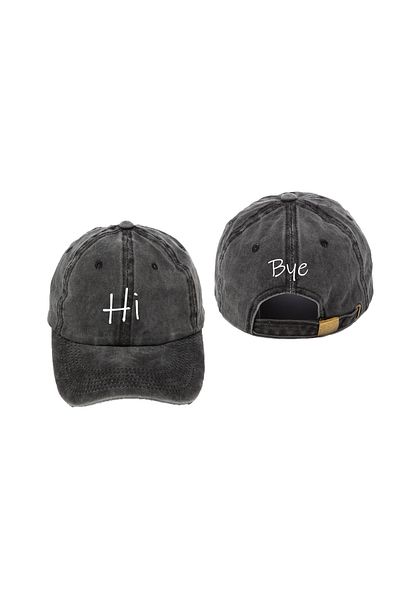 ŞapkaMania Hi-bye Washable Cap