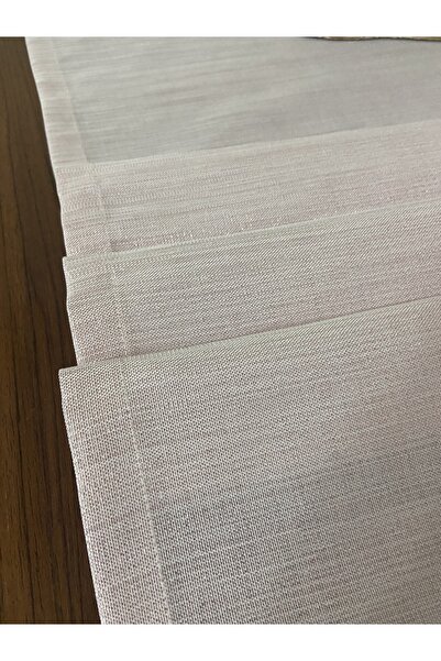 Zeren Home Simli Keten Görünümlü Dikdörtgen Runner Pembe 40 X 150