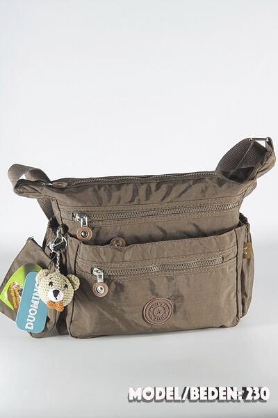 FCSTORE Vizon Kadın Askılı Çapraz Çanta Mega Postacı Çantası Klinkır Çok Gözlü Omuz Çantası Krinkıl Nemobag