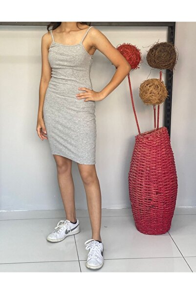 CNG MODA Νεανικό φόρεμα με λουράκια από σχοινί, καλοκαιρινό πλεκτό