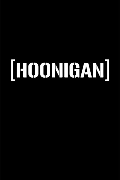 MegaSticker ملصق سيارة Hoonigan، ملصق زجاجي 14x4 سم