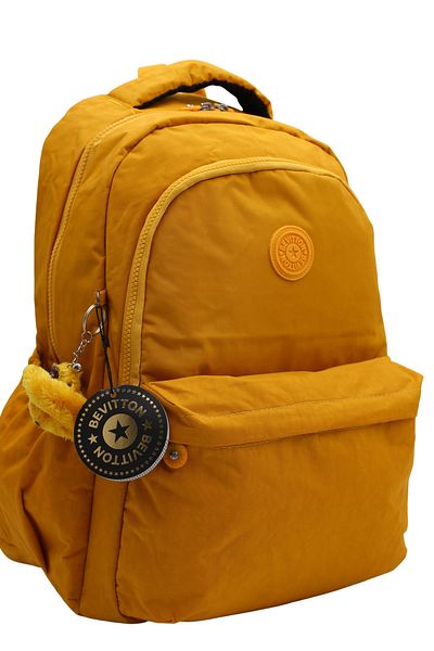 Bevitton Unisex Σχολικό Σακίδιο Πλάτης - Αδιάβροχο, 2200 Μοντέλο Μουστάρδα