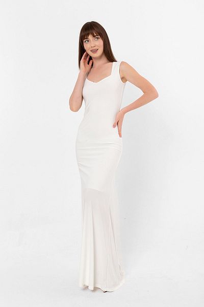Laranor Ecru Pentagonal Collar Fish Dress Evening Dress&Graduation Dress