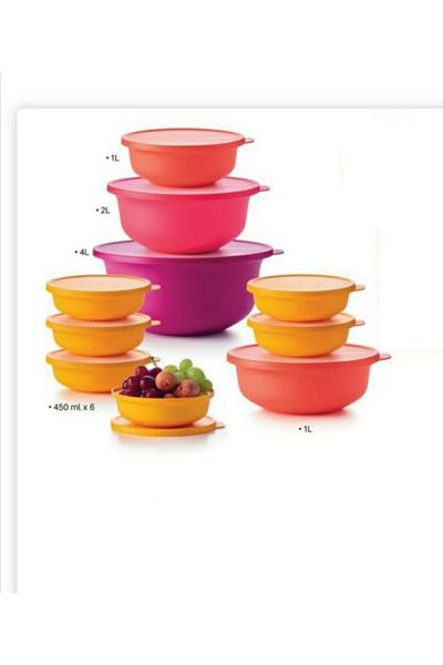 Tupperware مجموعة ألوها 10 قطع