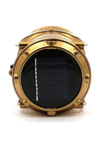 Kama Nanopro Şarjlı Kamp Lambası Güneş Enerjili Kızaklı Kamp Feneri Led Lamba Işıldak