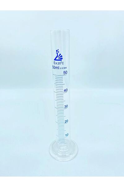 Genel Markalar Cam Mezür Uzun Form A Kalite Borosilikat 50ml 1 Adet