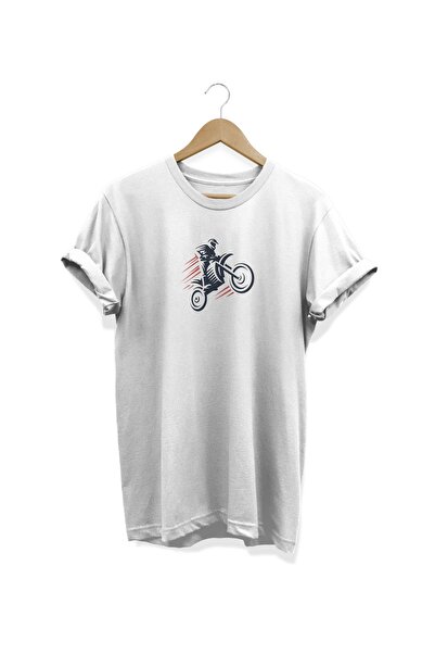 WİDİ Cross Country Štampano Bela T-shirt