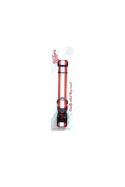 Natura Pet Natura Reflektörlü Köpek Boyun Tasması M / L - Kırmızı