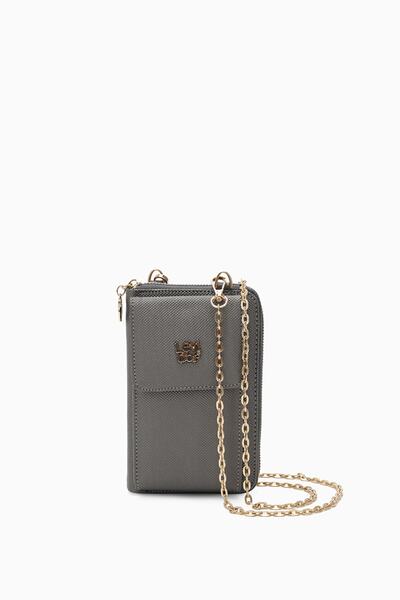 Levidor Multifunctional Silver Wallet with Phone Compartment - 0057C220