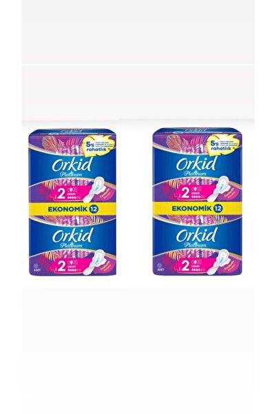 Orkid Platinum Hijyenik Ped Uzun Ekonomik Paket 12'