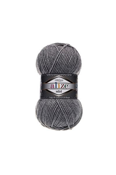 Alize Superlana Midi Hand Knitting Thread Gray Melange 021