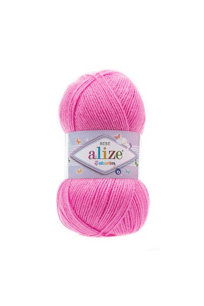 Alize Şekerim Bebe Πλεκτό Σχοινί Ζωντανό Ροζ 157