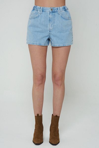 CROSS JEANS Light Blue Elastic Waist Short Shorts C 4534-057