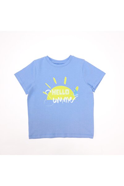 Mavipink Boy's Hello Summer κοντομάνικο μπλουζάκι μπλε