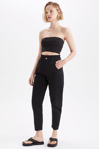 DeFacto Kalhoty Slouchy Gabardine ze 100% bavlny