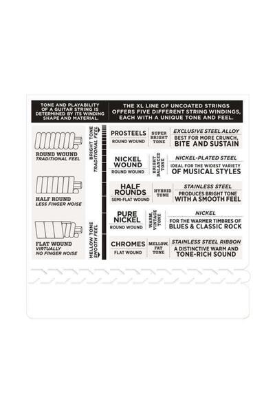 Daddario Epn110 Electric Guitar String Set, Xl, Pure Nickel, 10-45, Regular Light