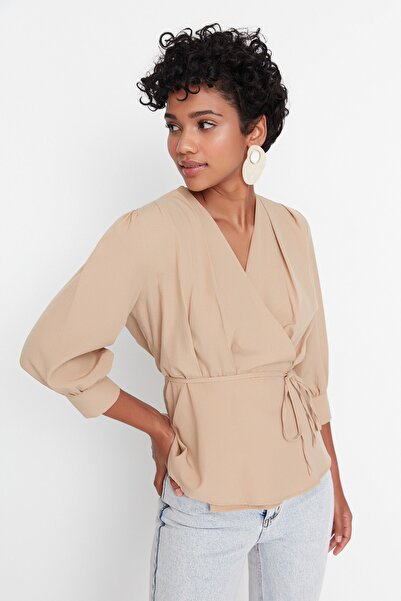 Trendyol Collection Bluse - Beige - Normal