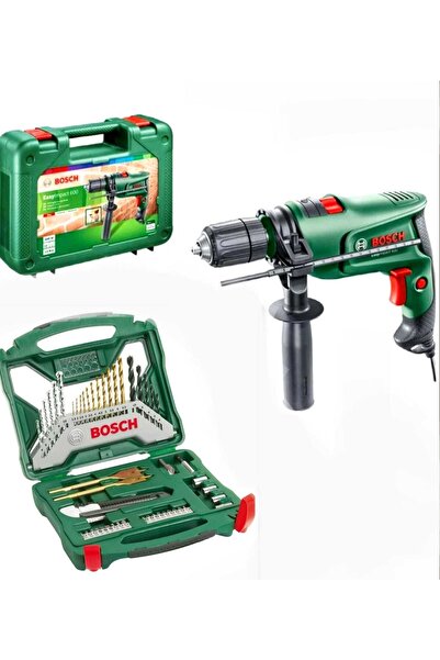 Bosch 600 W Darbeli Matkap Vidalama+ 50 Parça Uç Aksesuar Seti