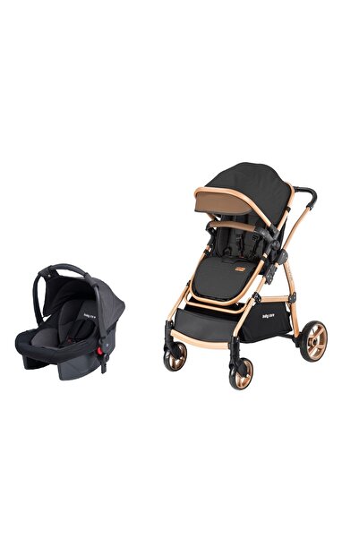 Baby Care Bc-310 Safari Trio Travel Bebek Arabası Puset Gold-siyah ( Z )