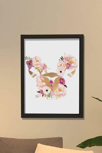 Dekor Loft Poster de artă anatomică, cadou ginecolog, decor birou doctor