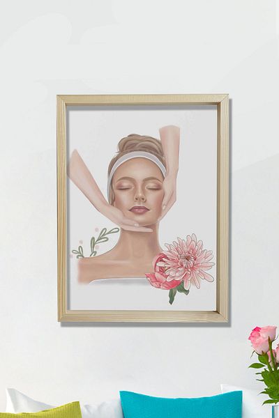 Dekor Loft Artă cosmetică, clinică spa, chirurgie plastică și estetică, pictură murală pentru camera medicului