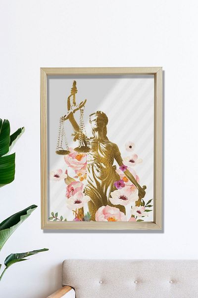 Dekor Loft Artă avocatului, decor biroului de drept