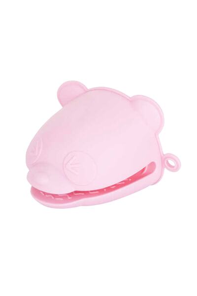 Tantitoni Silicone Light Pink Teddy Bear Shaped Oven Mitt SOFTGA1030AP