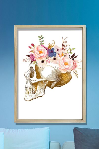 Dekor Loft Anatomia craniului Imprimare artistică Doctor Office Decor de perete