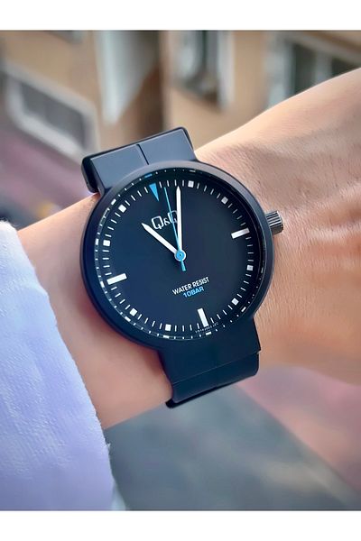 Q&Q Unisex Wristwatch Silicone Cord Waterproof Sports Model