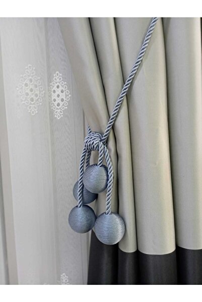 3b üçbey 4 Toplu Fon Perde Toplama Aparatı Kornise Takmatik Indigo Tavan Braçolu Perde Süsü