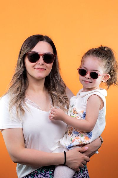 LUNOX Mother Girl Combination Dried Rose Sunglasses