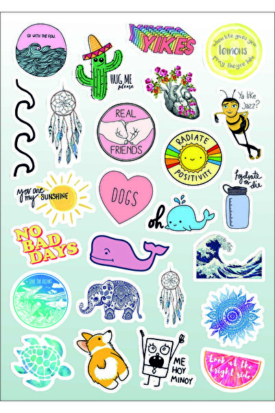 Sticker Adresim Nobaddays Sticker Etiket Seti - Bullet Journal - Laptop - Tel...