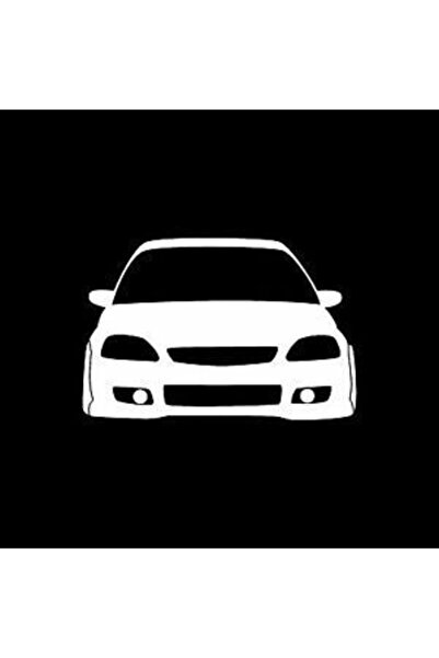 Oto Sticker ملصق صورة ظلية أمامية هوندا سيفيك Ek Vti قطعتين