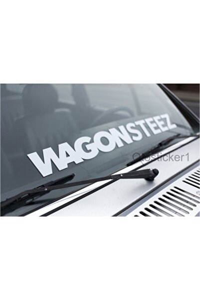 Oto Sticker Wagonsteez Ön Cam Yazısı Araba Stickeri 59cm Station Wagon Sw