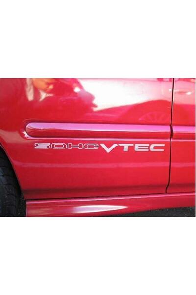 Oto Sticker ملصق هوندا Sohc Vtec Ek مجموعة من قطعتين (رمادي) قم بتحديد الحجم.
