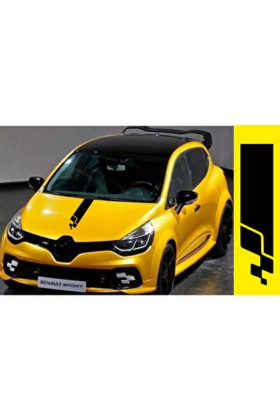 Oto Sticker Renault Sport Kaput Şerit Sticker. R.s Stickeri