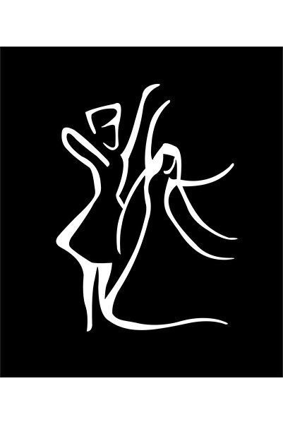 Oto Sticker تمثال راقص شركسي من جبال الأيديج الكافكية مقاس 19×17 سم باللون ال...