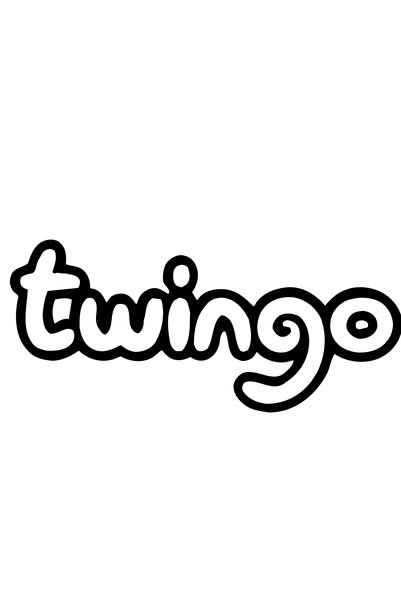 Oto Sticker Renault Twingo Sticker Yazı Logo Stickeri 2 Adet 17x5cm