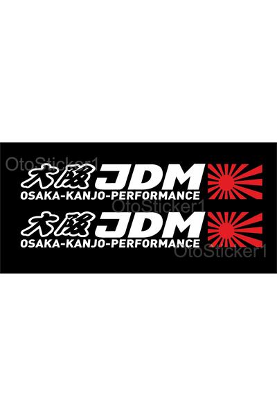 Oto Sticker Jdm Osaka Kanjo Performance Sticker 20x3cm 2 Adet